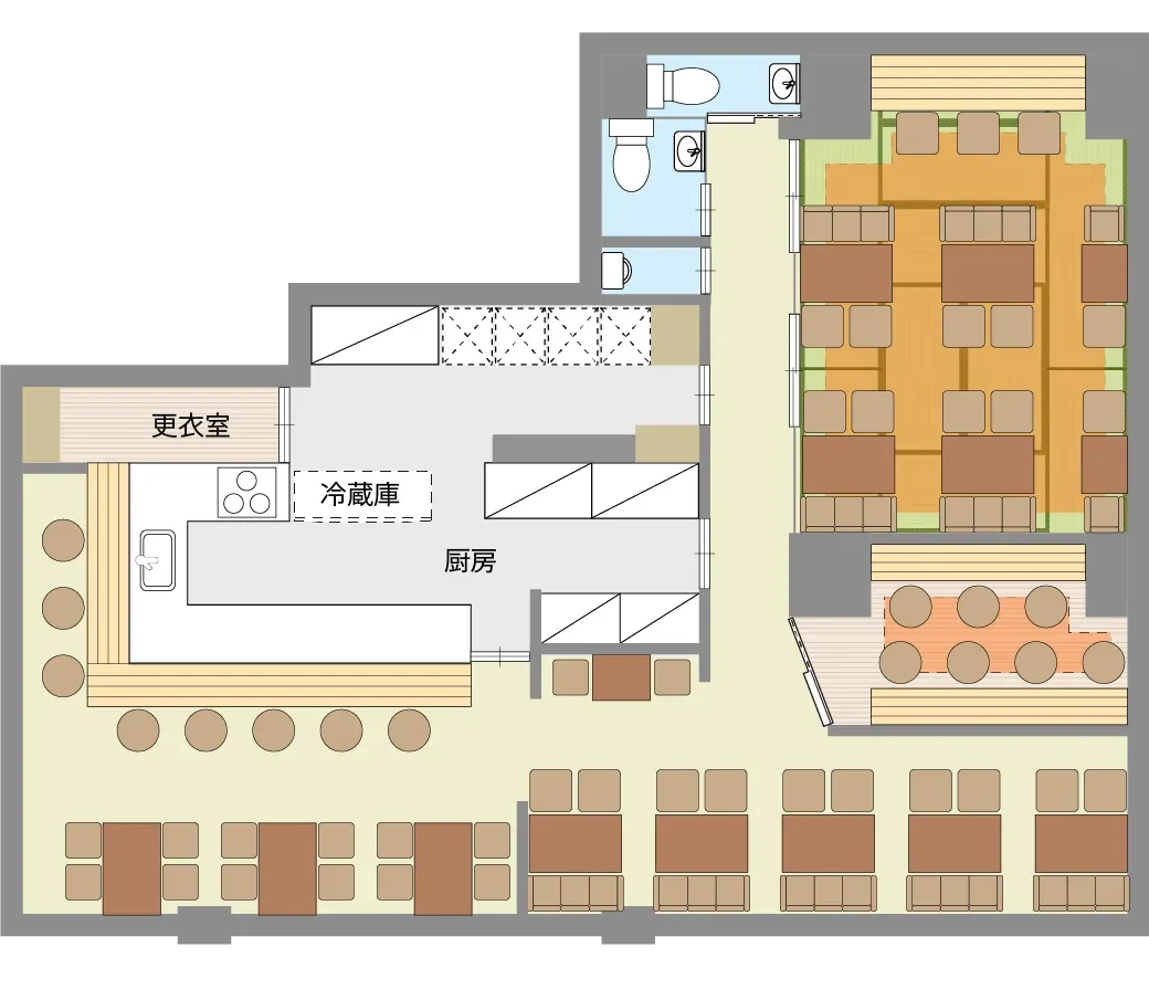 飲食店・居酒屋_設置イメージ